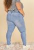 Picture of PLUS SIZE RIPPED PULL UP STRETCH JEANS ULTRA COMFORT